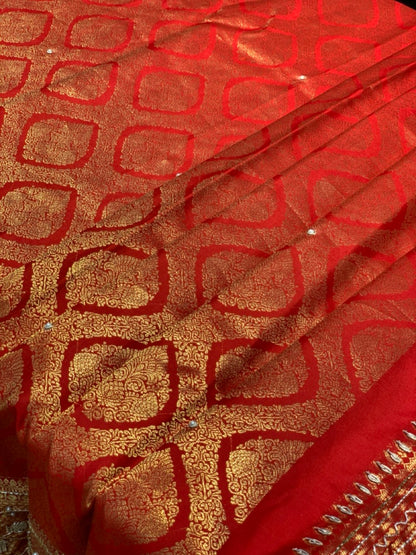 PURE SILK BROCADE KANJIVARAM X EMBROIDERY