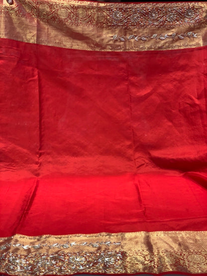 PURE SILK BROCADE KANJIVARAM X EMBROIDERY