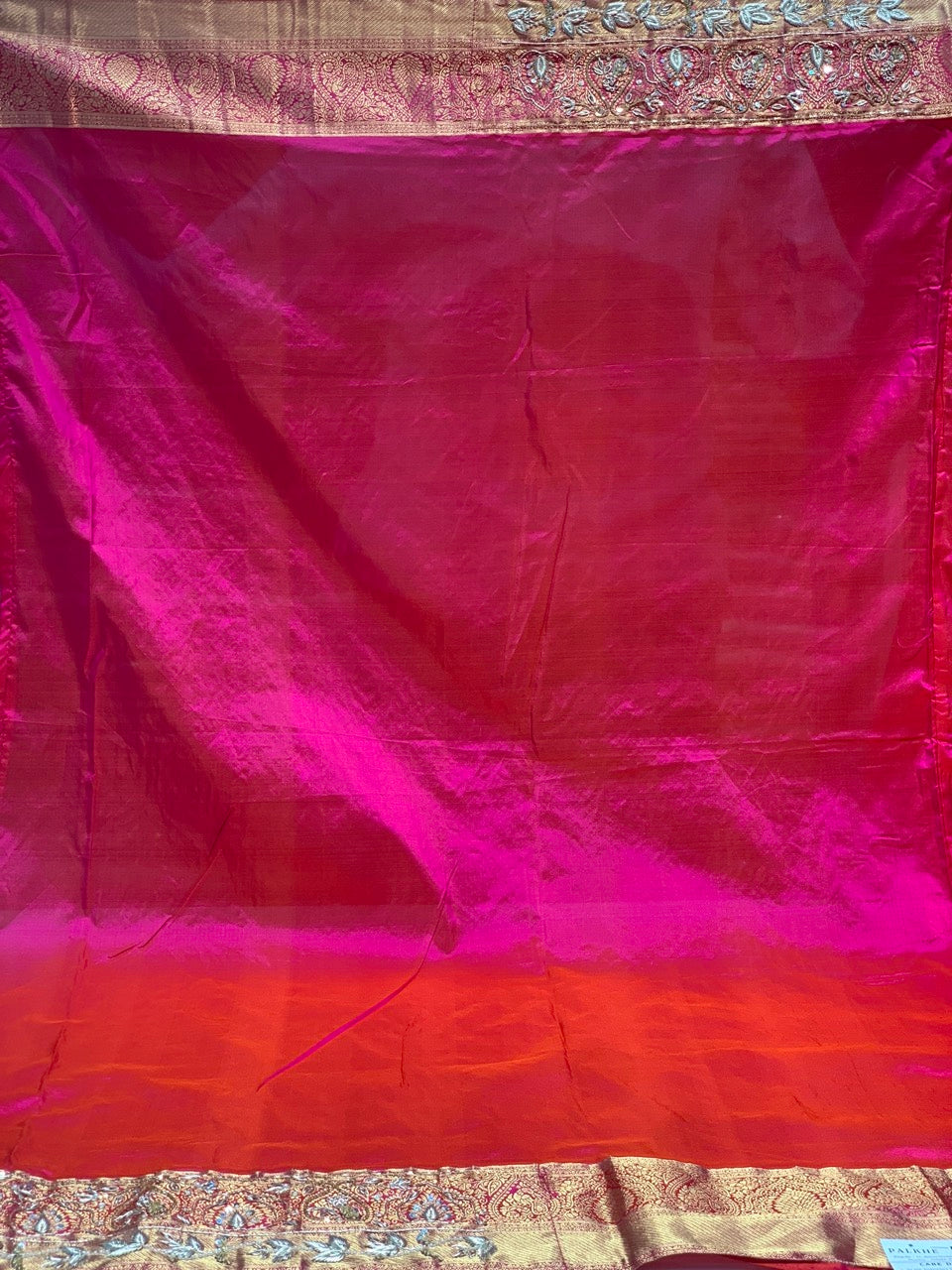 RANI PINK KANJIVARAM X EMBROIDERY