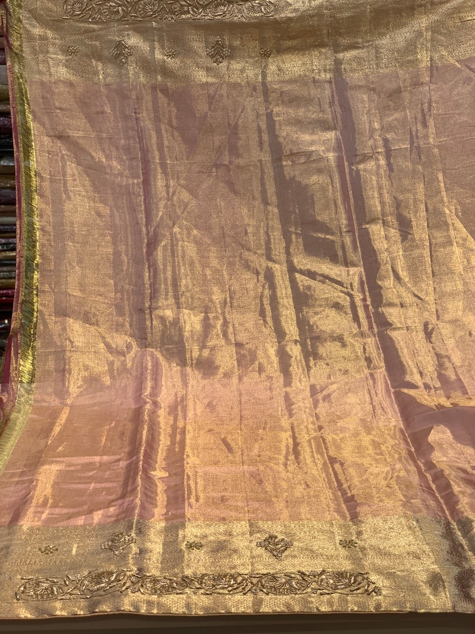 BABY PINK KANJIVARAM X EMBROIDERY