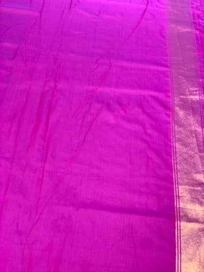 Pink Patola Animal Weave in Semi Silk