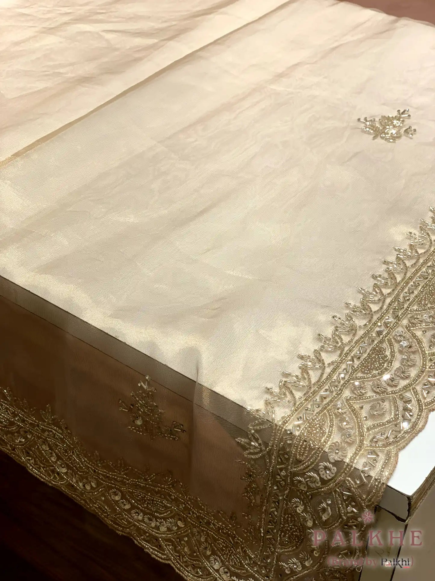 Gold Tissue Silk Fancy x Hand Embroidery