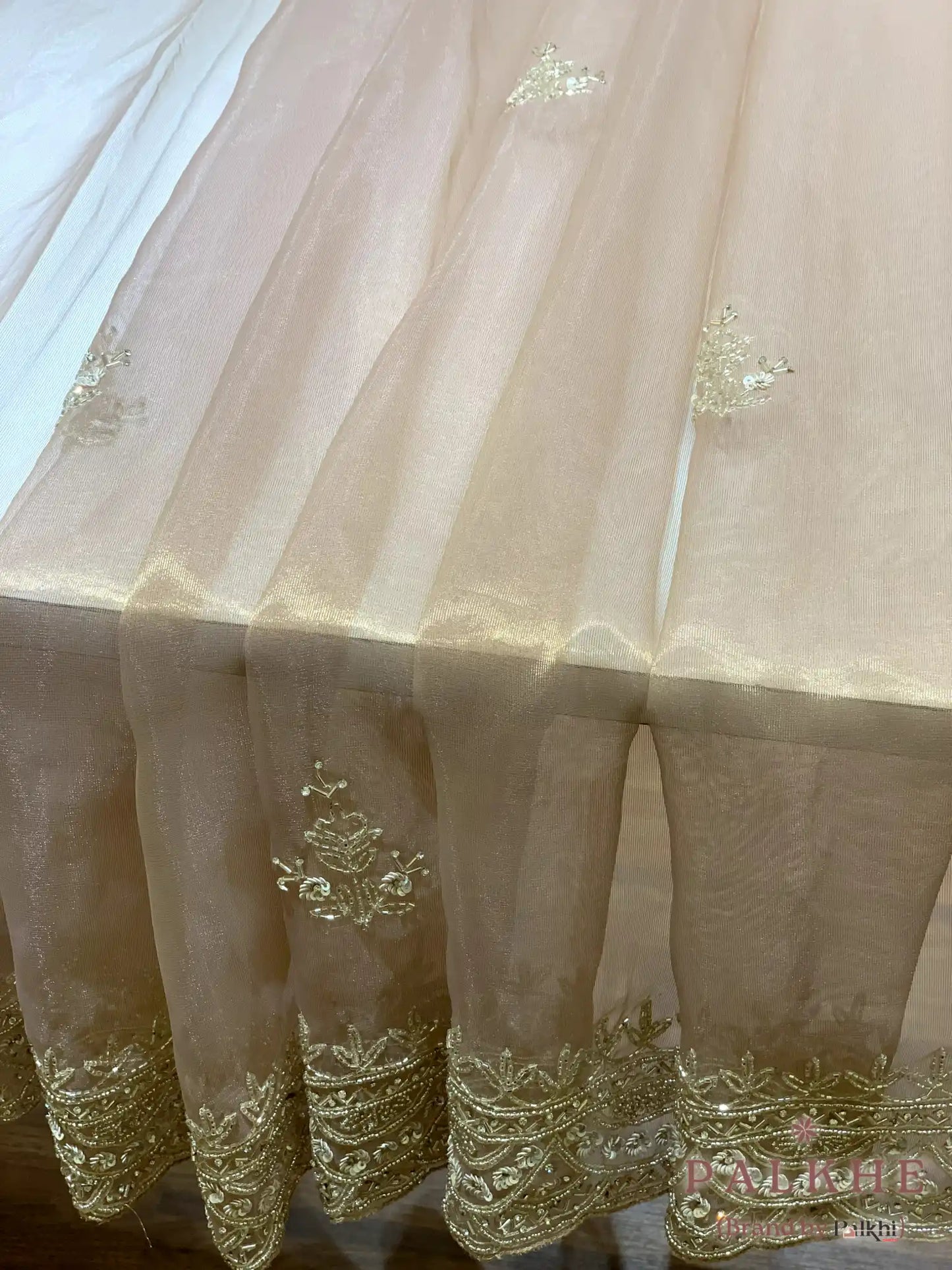 Gold Tissue Silk Fancy x Hand Embroidery