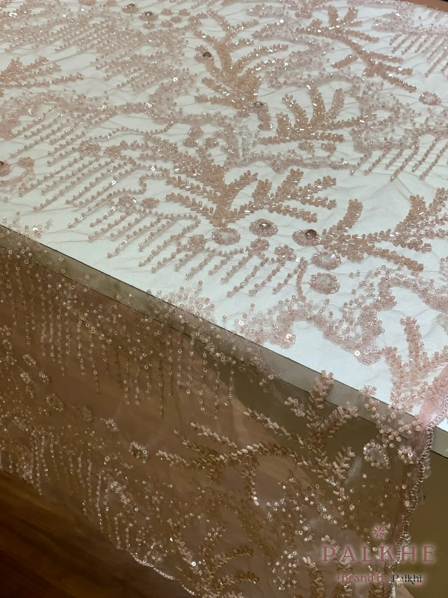 Lavender Floral Jaal Fancy x Hand Embroidery