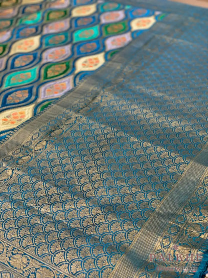 Rama Green Rangkat in Gajji Silk