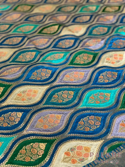 Rama Green Rangkat in Gajji Silk