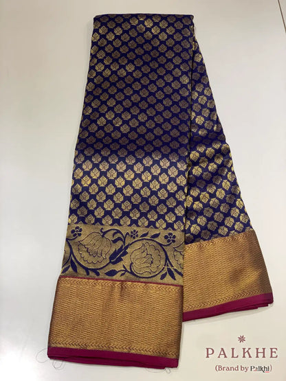 Royal Blue Buttis in Pure Kanjivaram Silk
