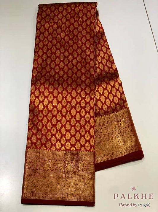 Maroon Buttis in Pure Kanjivaram Silk