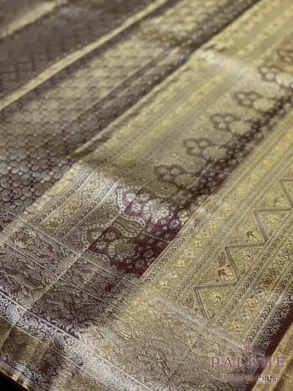 Gold Kanjivaram in Tissue Brocade Silk