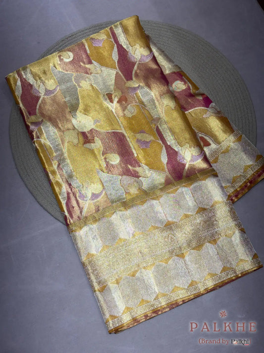 Multicolor Kanjivaram Fancy Geometric in Pure Silk