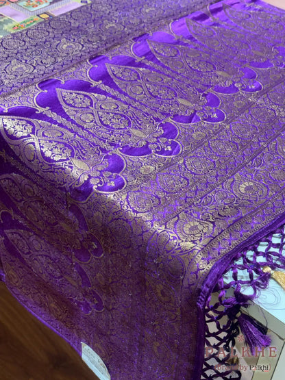 Purple Banarasi Rangkat in Silk