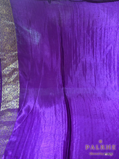 Purple Banarasi Rangkat in Silk