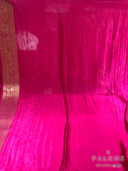 Pink Banarasi Rangkat in Silk