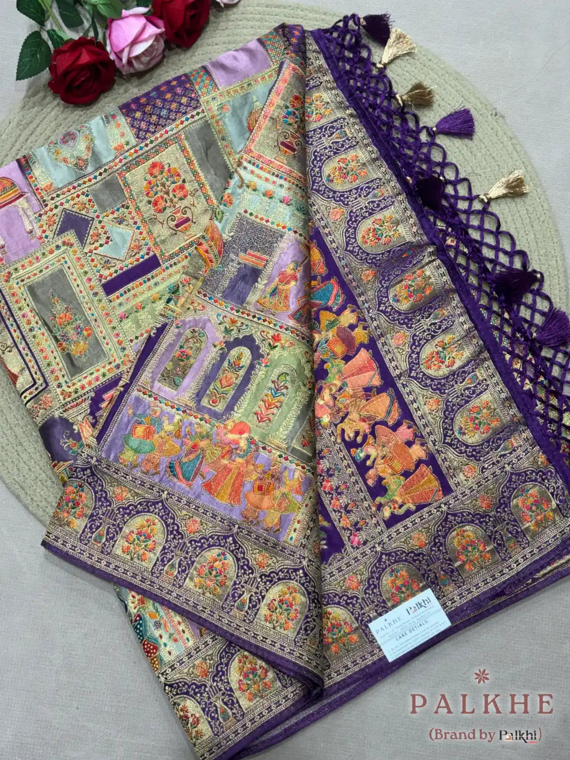 Purple Rangkat in Banarasi Silk