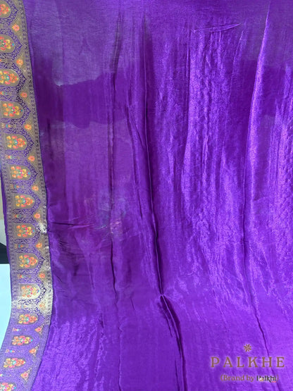 Purple Rangkat in Banarasi Silk
