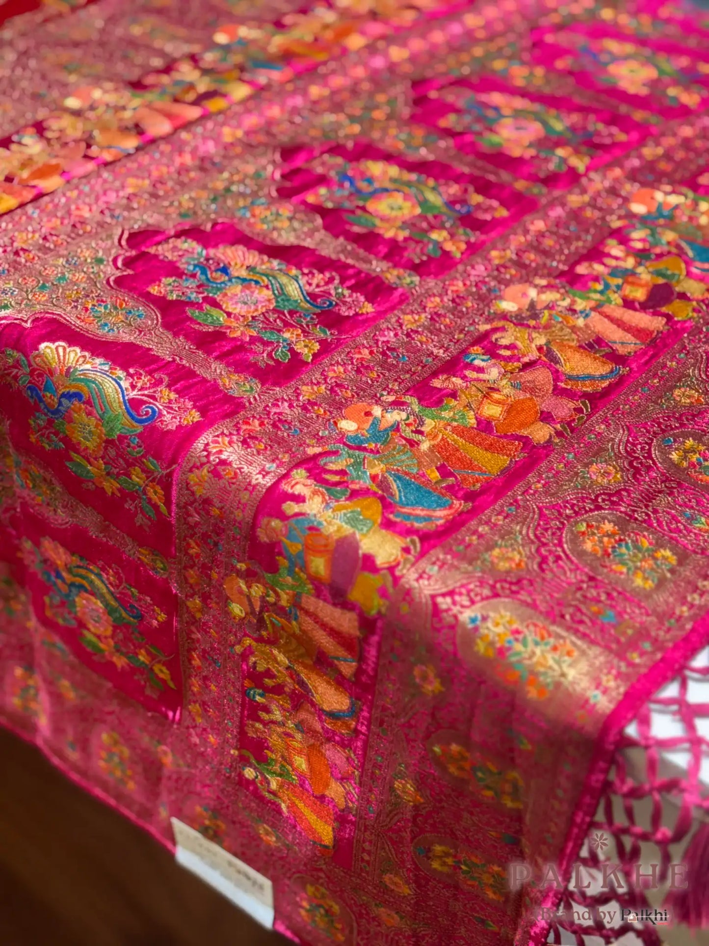 Rani Pink Rangkat in Banarasi Silk