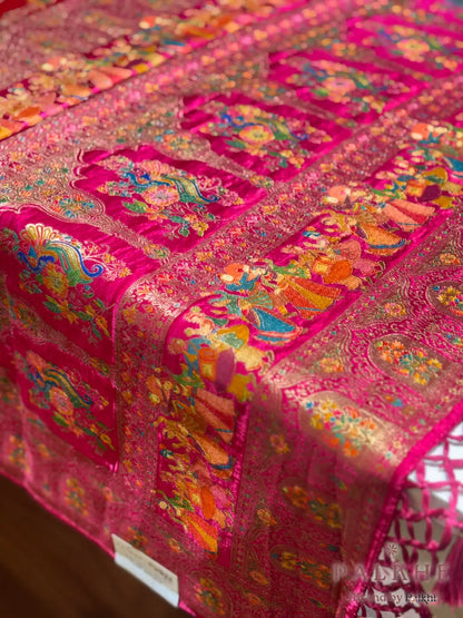 Rani Pink Rangkat in Banarasi Silk