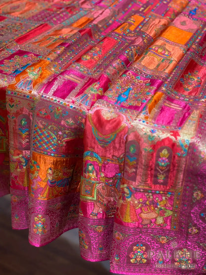 Rani Pink Rangkat in Banarasi Silk