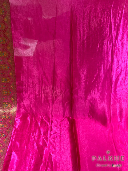 Rani Pink Rangkat in Banarasi Silk