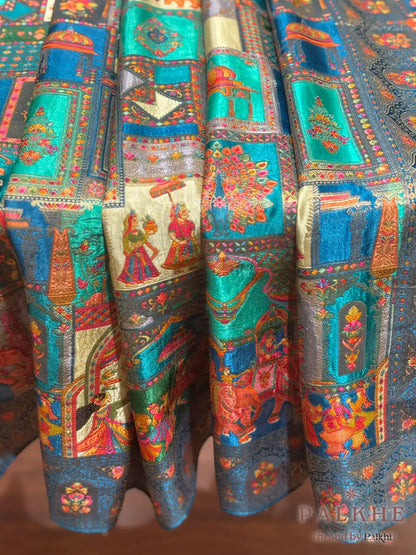 Rama Green Rangkat in Modal Silk