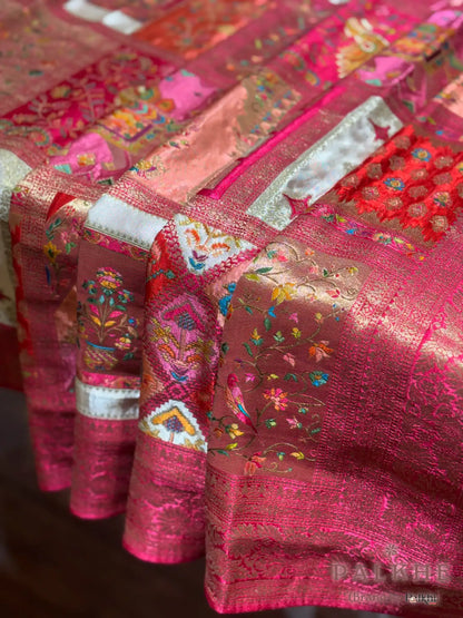 Pink Banarasi Rangkat in Silk