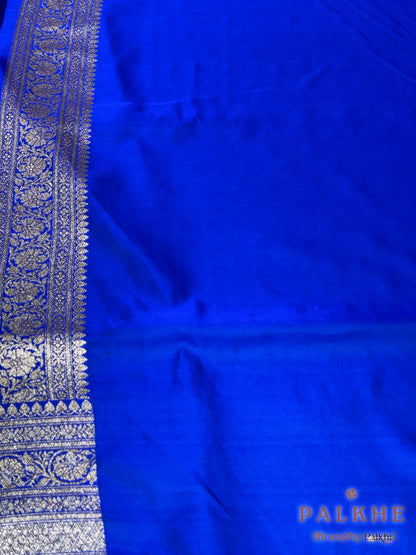 Royal Blue Banarasi Buttis in Pure Silk