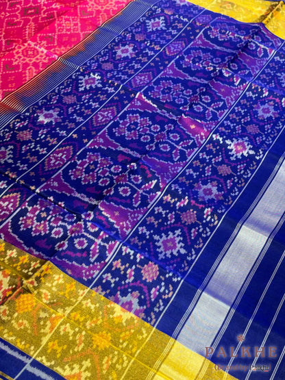 Rani Pink Patola in Pure Silk