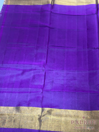 Purple Patola in Pure Silk