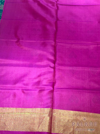 Green Patola in Pure Silk