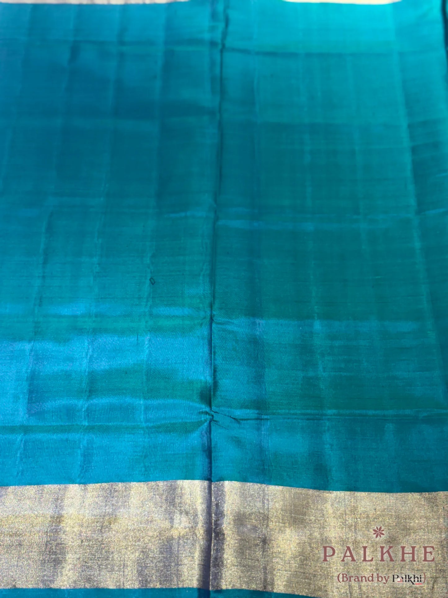 Bottle Green Patola in Semi Silk