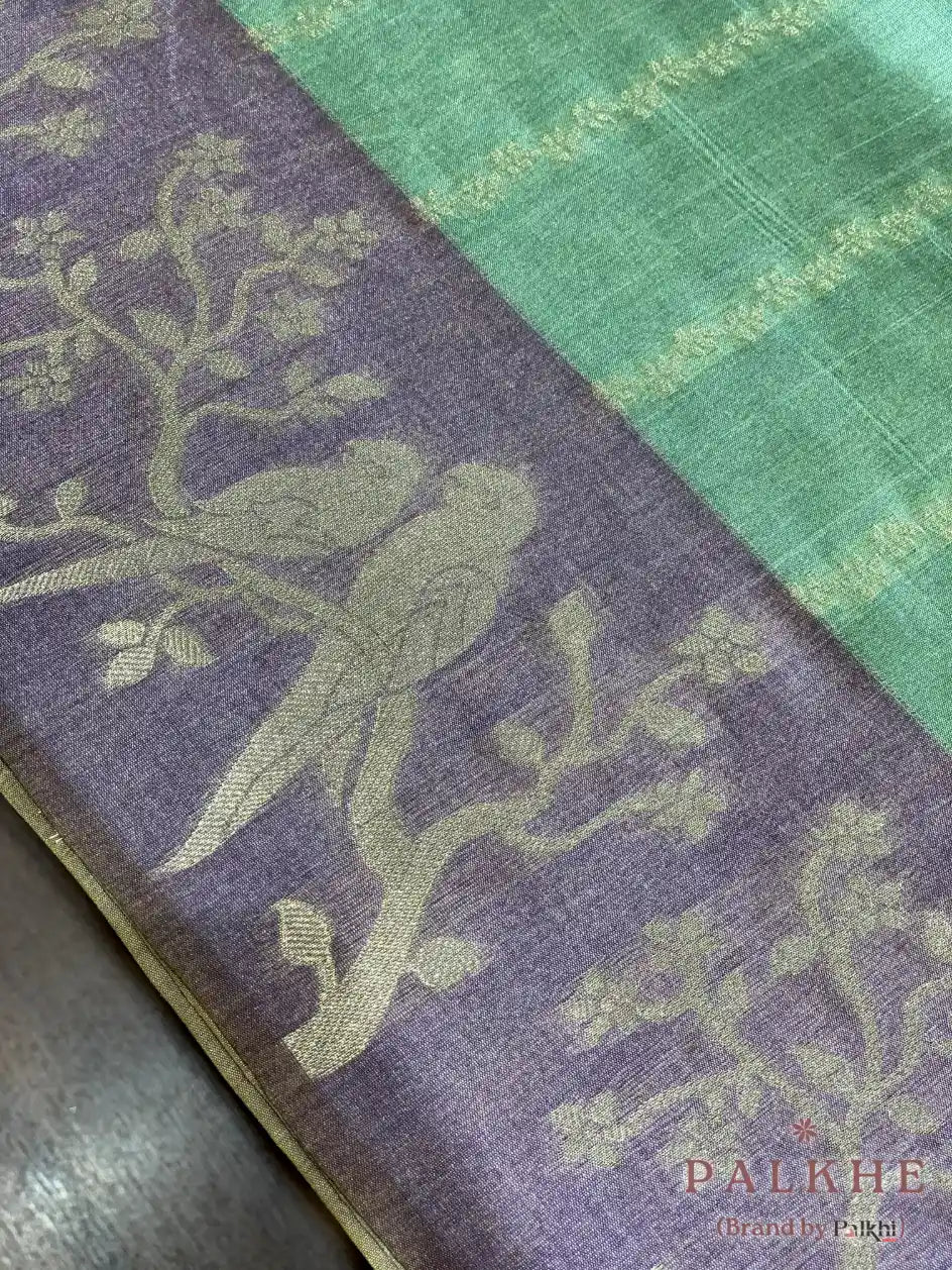 Green Tussar Silk
