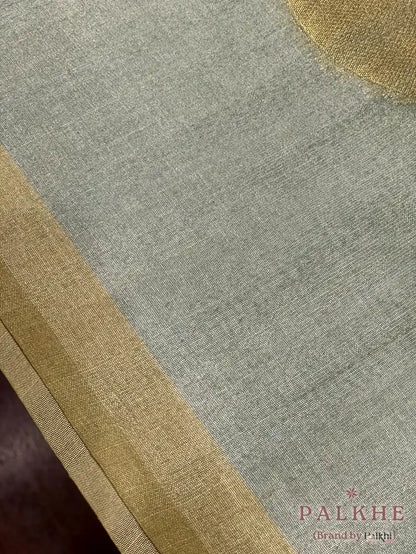 Pista Green Tussar Silk