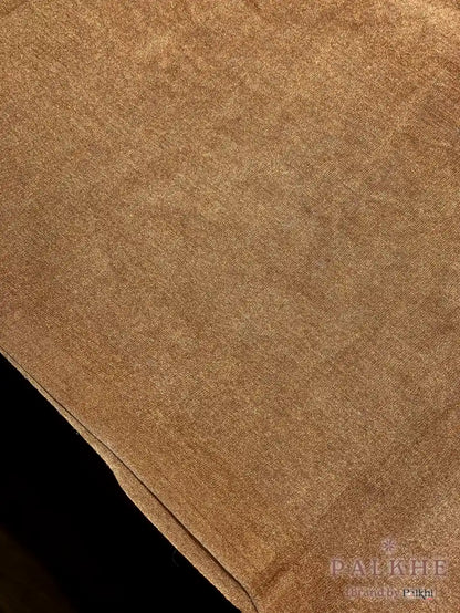 Rust Orange and Beige Double Shaded Tussar silk