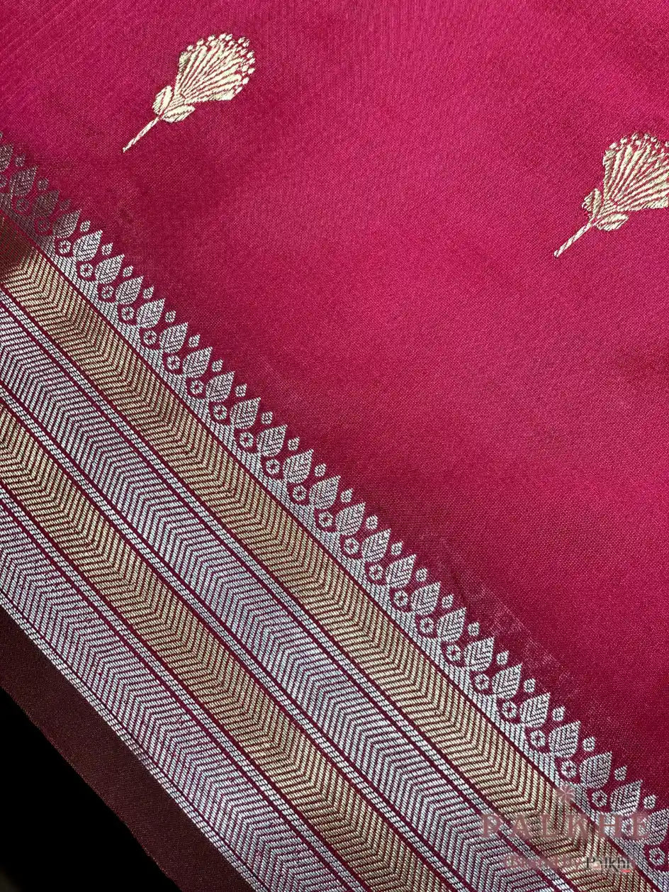 Maroon Banarasi Buttis in Pure Silk
