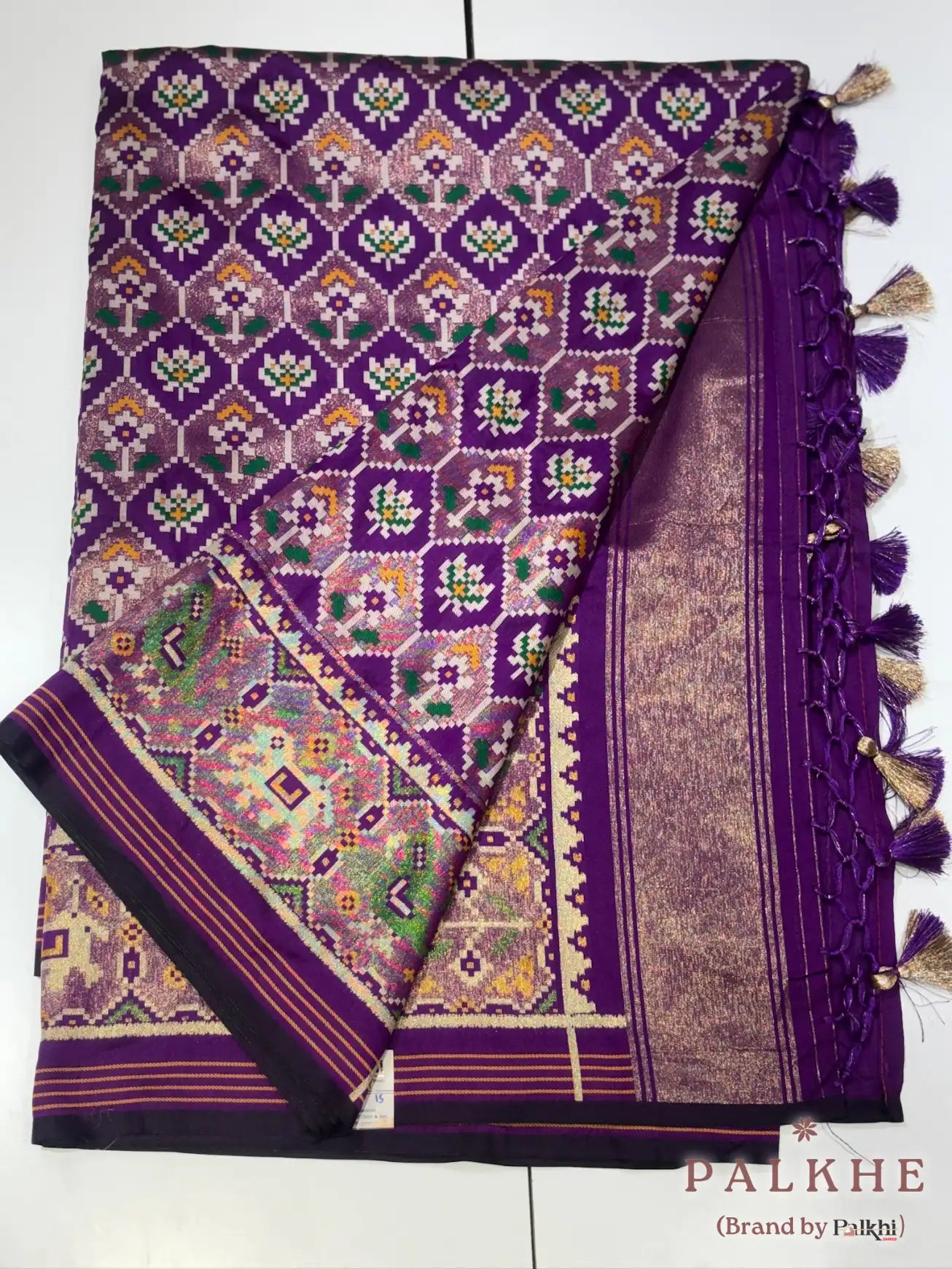 Purple Patola in Pure Soft Silk