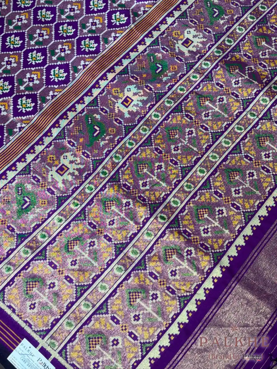 Purple Patola in Pure Soft Silk