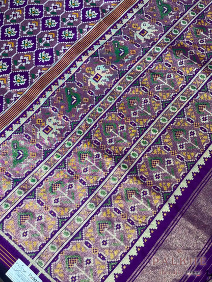 Purple Patola in Pure Soft Silk