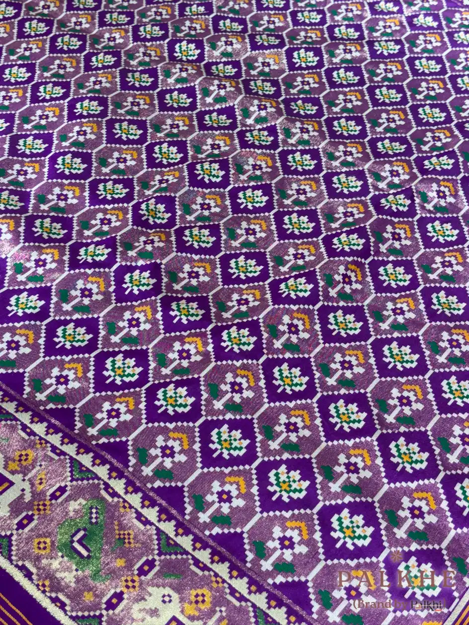 Purple Patola in Pure Soft Silk