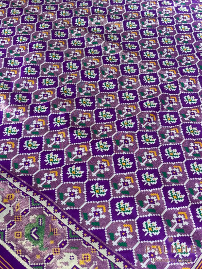 Purple Patola in Pure Soft Silk