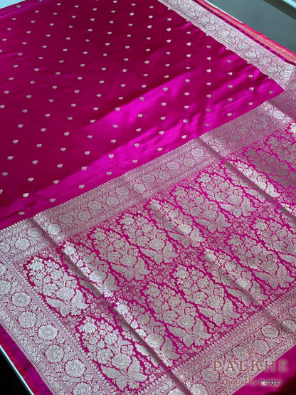 Pink Banarasi Buttis in Pure Silk