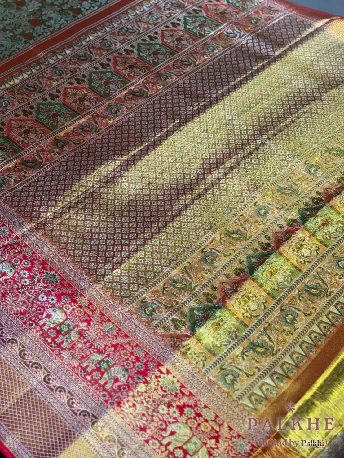 Multi Colored Kanjivaram in Pure Silk
