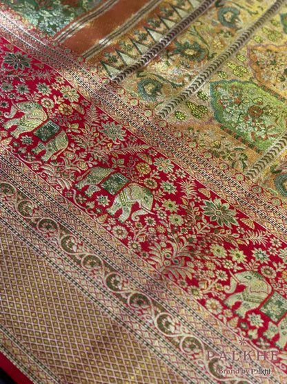 Multi Colored Kanjivaram in Pure Silk