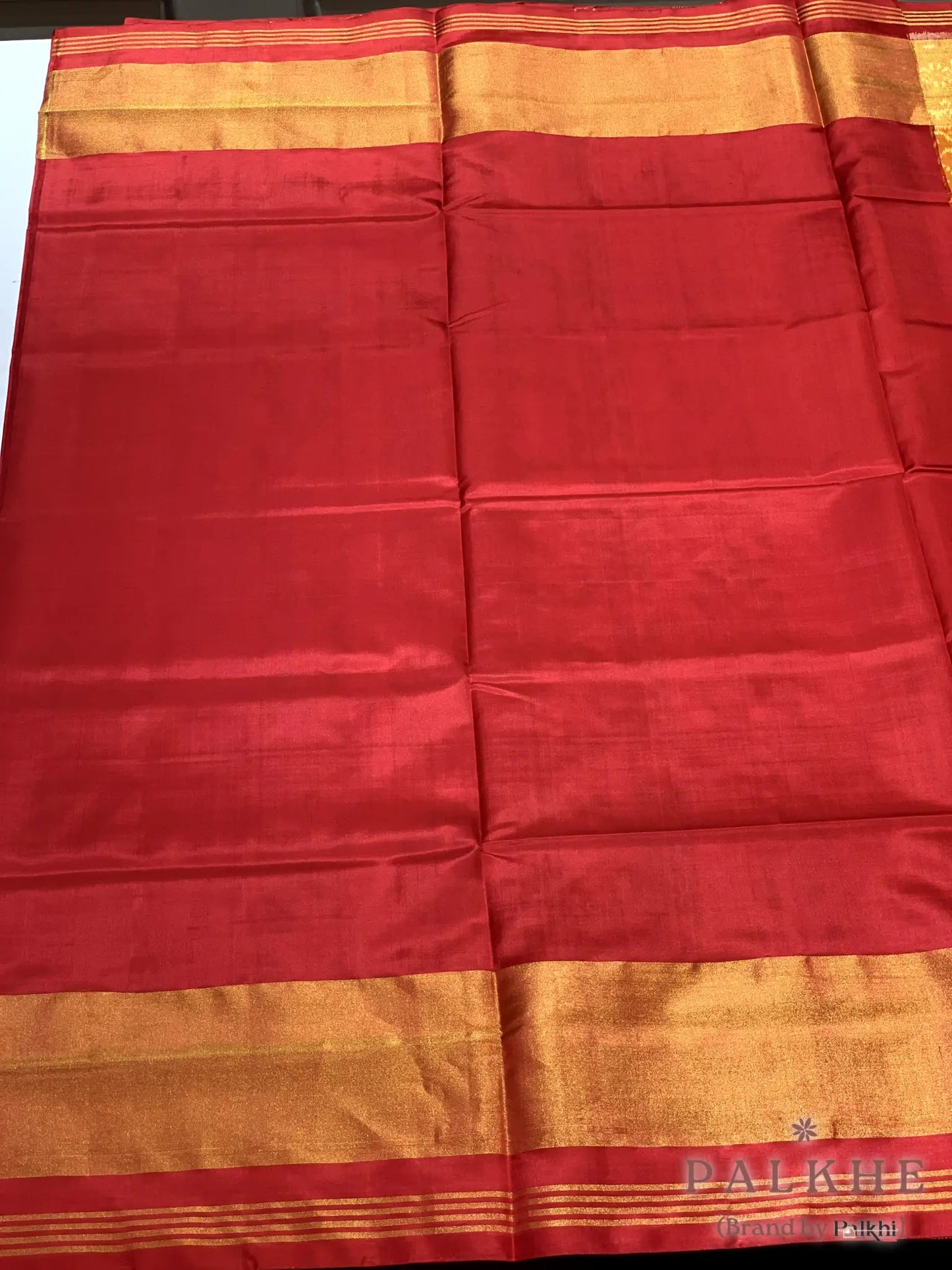 Mustured Yellow Patola in Pure Silk