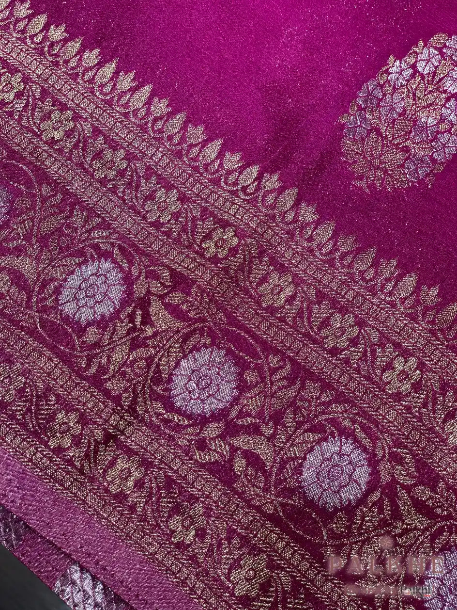 Pink Georgette Buttis in Pure