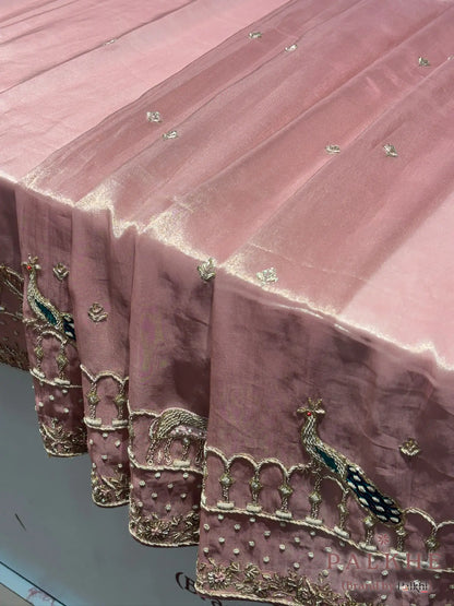Pink Pure Tissue x Hand Embroidery