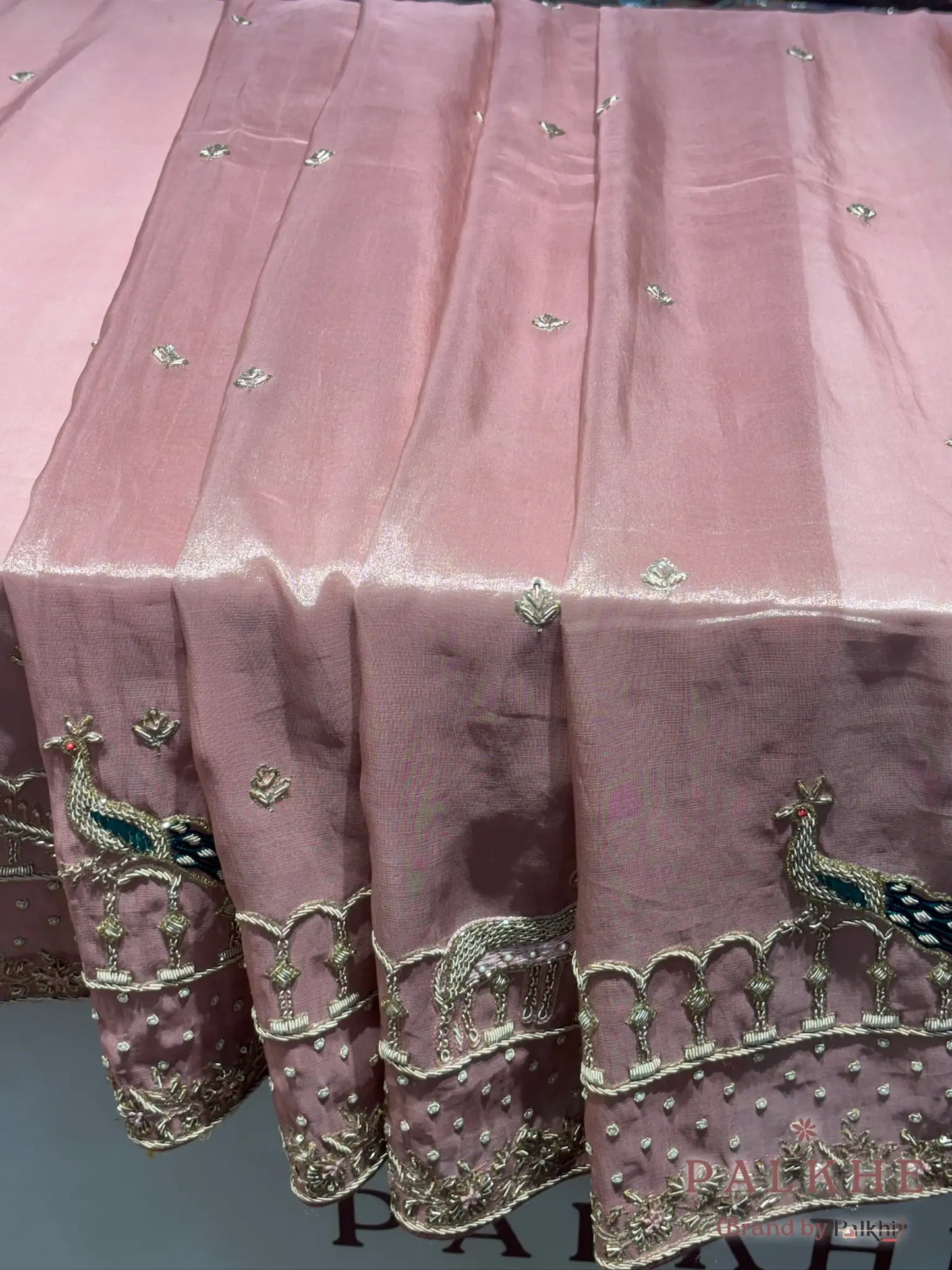 Pink Pure Tissue x Hand Embroidery