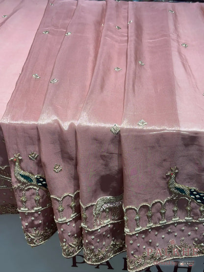 Pink Pure Tissue x Hand Embroidery