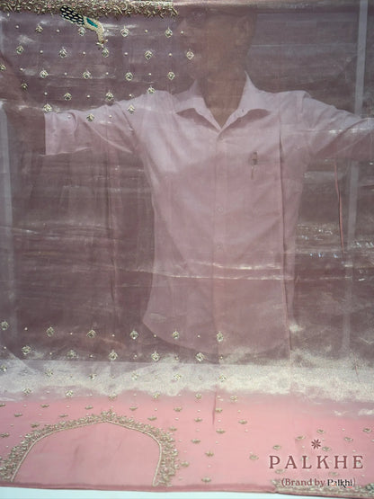 Pink Pure Tissue x Hand Embroidery