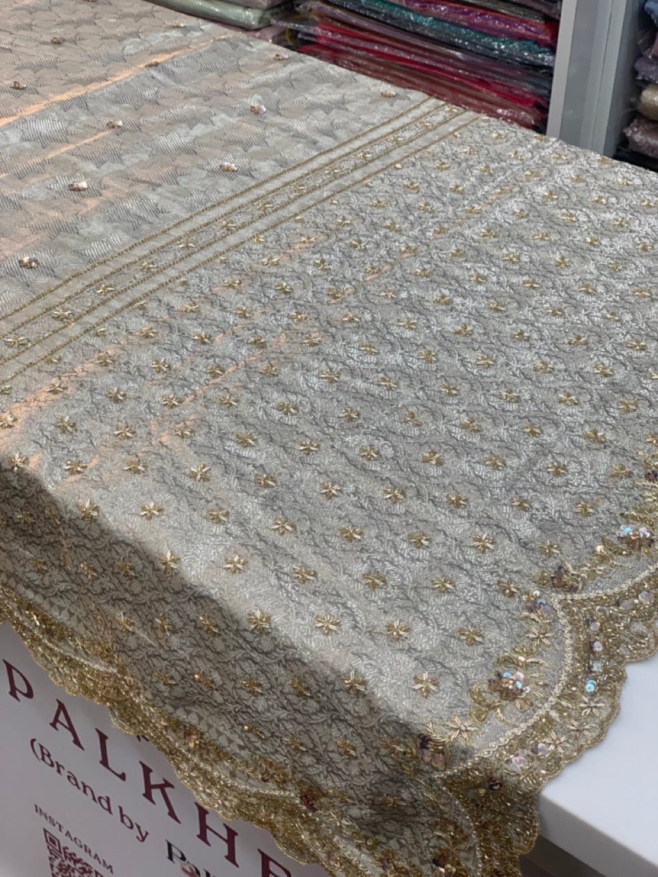 BANARASI BROCADE KORA TISSUE X ZARDOZI