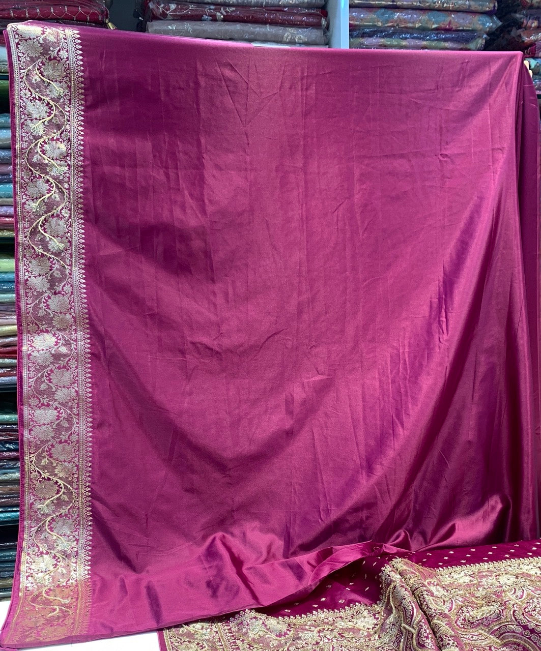 PURPLE BANARASI BUTTI X PEARL ZARDOZI WORK